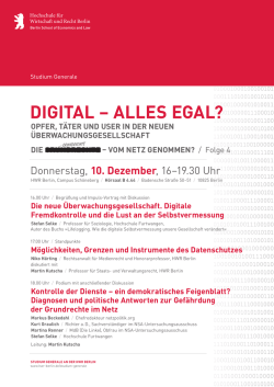 digital &ndash; alles egal?