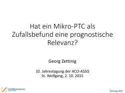 Hat ein papill&auml;res Mikrokarzinom als Zufallsbefund eine