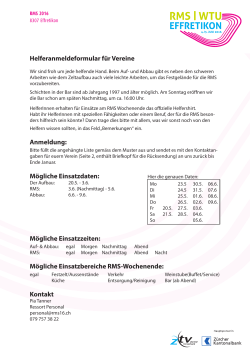 Print Formular Helferanmeldung Vereine