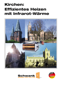 Kirchen: Effizientes Heizen mit Infrarot-Wärme