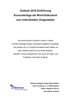 als PDF - Dettmer Verlag