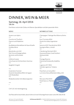 dinner, wein & meer