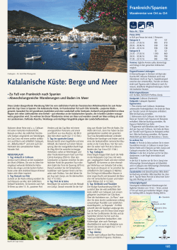 Katalanische Küste: Berge und Meer