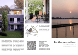 Faltprospekt Penthouse am Meer