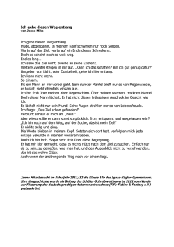 Ich gehe diesen Weg entlang - Ignaz-K&ouml;gler