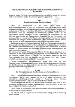 RL-BA 2015 - Österreichischer Rechtsanwaltskammertag