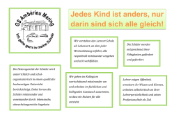 Jedes Kind ist anders, nur darin sind sich alle gleich!