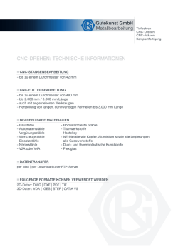 cnc-drehen: technische informationen