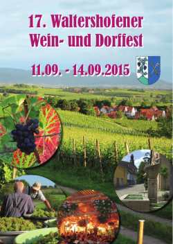 17. Waltershofener Wein- und Dorffest