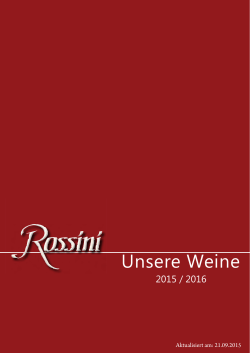 Unsere Weine - Rossini GmbH