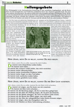 Heilungsgebete