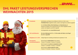 DHL Paket Leistungsversprechen Weihnachten 2015 pdf