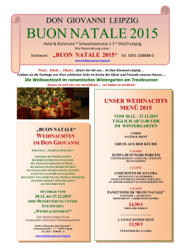 Weihnachten - im Don Giovanni