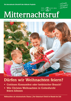 D&uuml;rfen wir Weihnachten feiern?