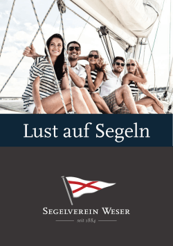 Lust auf Segeln - Segelverein Weser eV