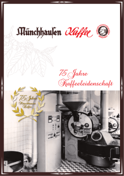 Jubil&auml;umsbrosch&uuml;re  - Kaffeer&ouml;sterei M&uuml;nchhausen