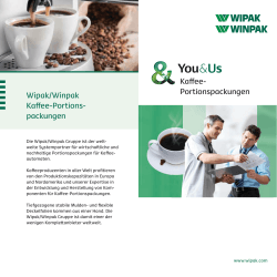 Kaffee- Portionspackungen Wipak/Winpak Kaffee