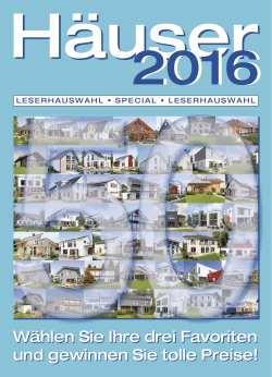 Wählen Sie Ihre drei Favoriten und gewinnen Sie tolle