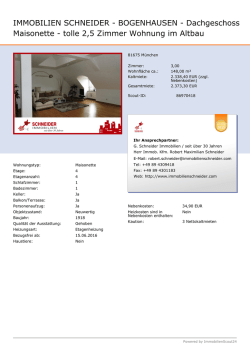 IMMOBILIEN SCHNEIDER - BOGENHAUSEN
