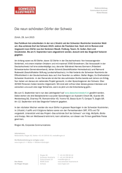 Das schönste Dorf der Schweiz