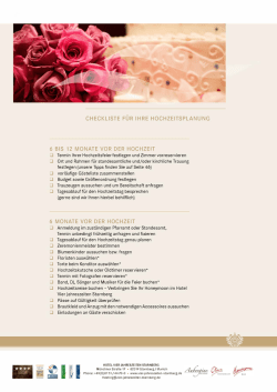 Hochzeits-Checkliste