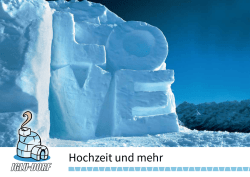 Hochzeit und mehr - Iglu-Dorf