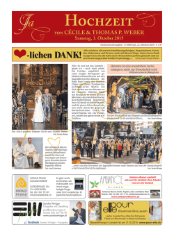 Hochzeit - Gundeldinger Zeitung