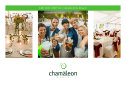 IHRE HOCHZEIT IM CHAM&Auml;LEON BEACH