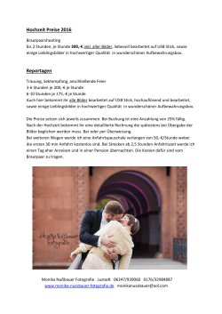 Hochzeit Preise 2016 Reportagen
