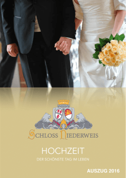 hochzeit auszug 2016