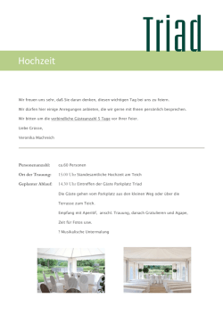 Hochzeit - Triad Machreich