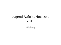 Jugend Auftritt Hochzeit