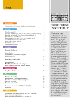 Inhalt - Nordfriisk Instituut