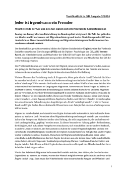 Jeder ist irgendwann ein Fremder