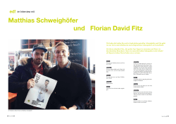 Matthias Schweighöfer und Florian David Fitz