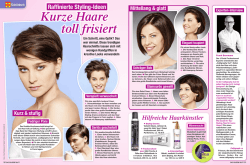 Kurze Haare toll frisiert
