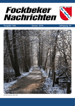 Fockbeker Nachrichten