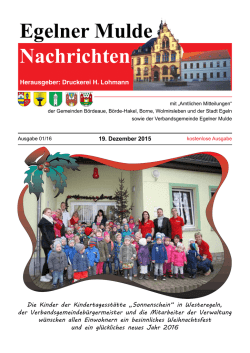 Egelner Nachrichten Januar 2016 PDF-Dokument