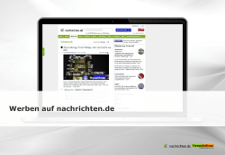 Werben auf nachrichten.de