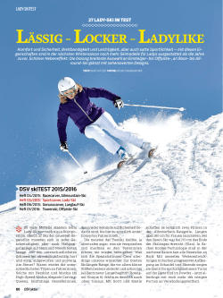DSV skiTEST Lady Ski