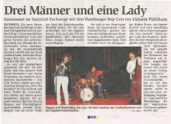 Drei Männer und eine Lady i - Jazz-Club