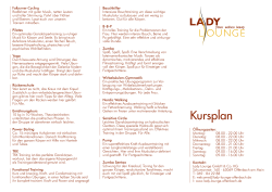 Kursplan - Lady Lounge