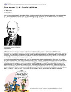 PDF speichern - Smart Investor