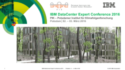IBM DataCenter Expert Conference 2016