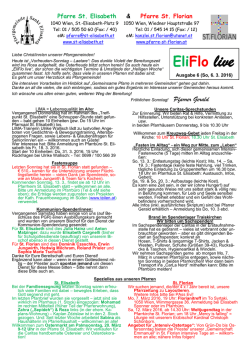 EliFlo live - Pfarrgemeinde Sankt Elisabeth