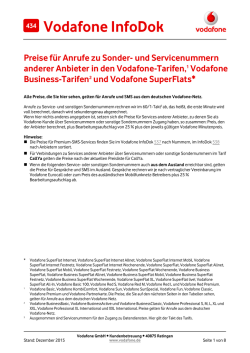 InfoDok 434: Preise für Sonder- und Servicenummern anderer