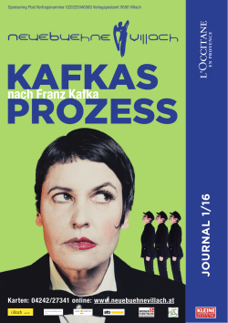 kafkas prozess - neuebuehnevillach