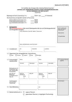 Vordruck Nr. 90 FV/2015 Vor Ausfüllen des Antrages bitte unbedingt