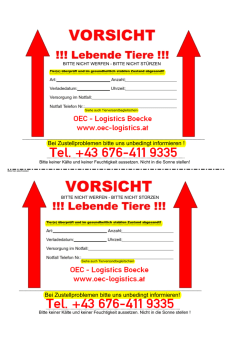 Bei Zustellproblemen bitte uns unbedingt informieren ! Bei