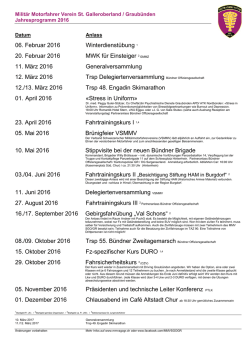 Jahresprogramm 2016